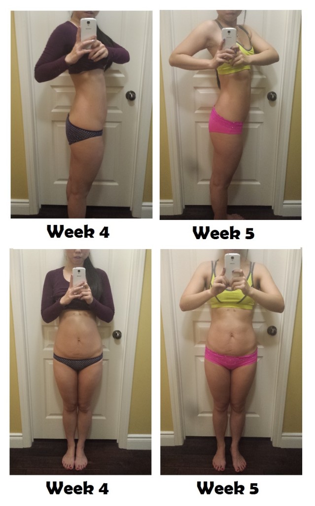 Week 4 to Week 5 progress pic